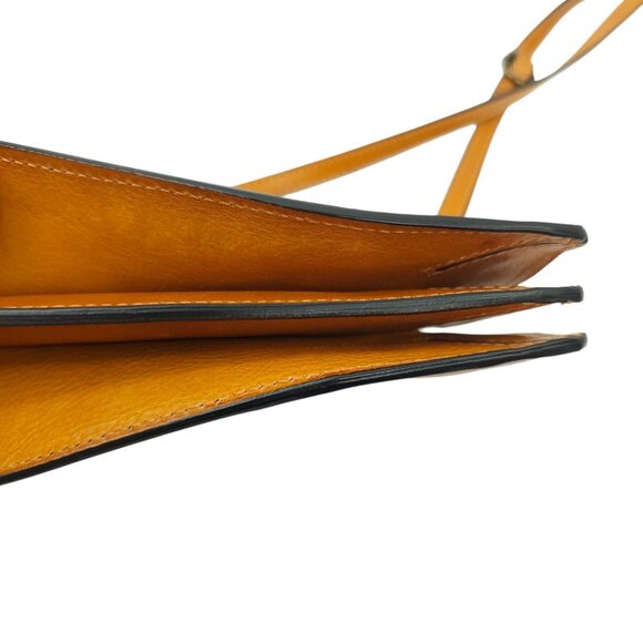 Pratesi Firenze Leather Crossbody Bag Small Brown Italian Handbag 8.5x5.5 Purse - Picture 7 of 15